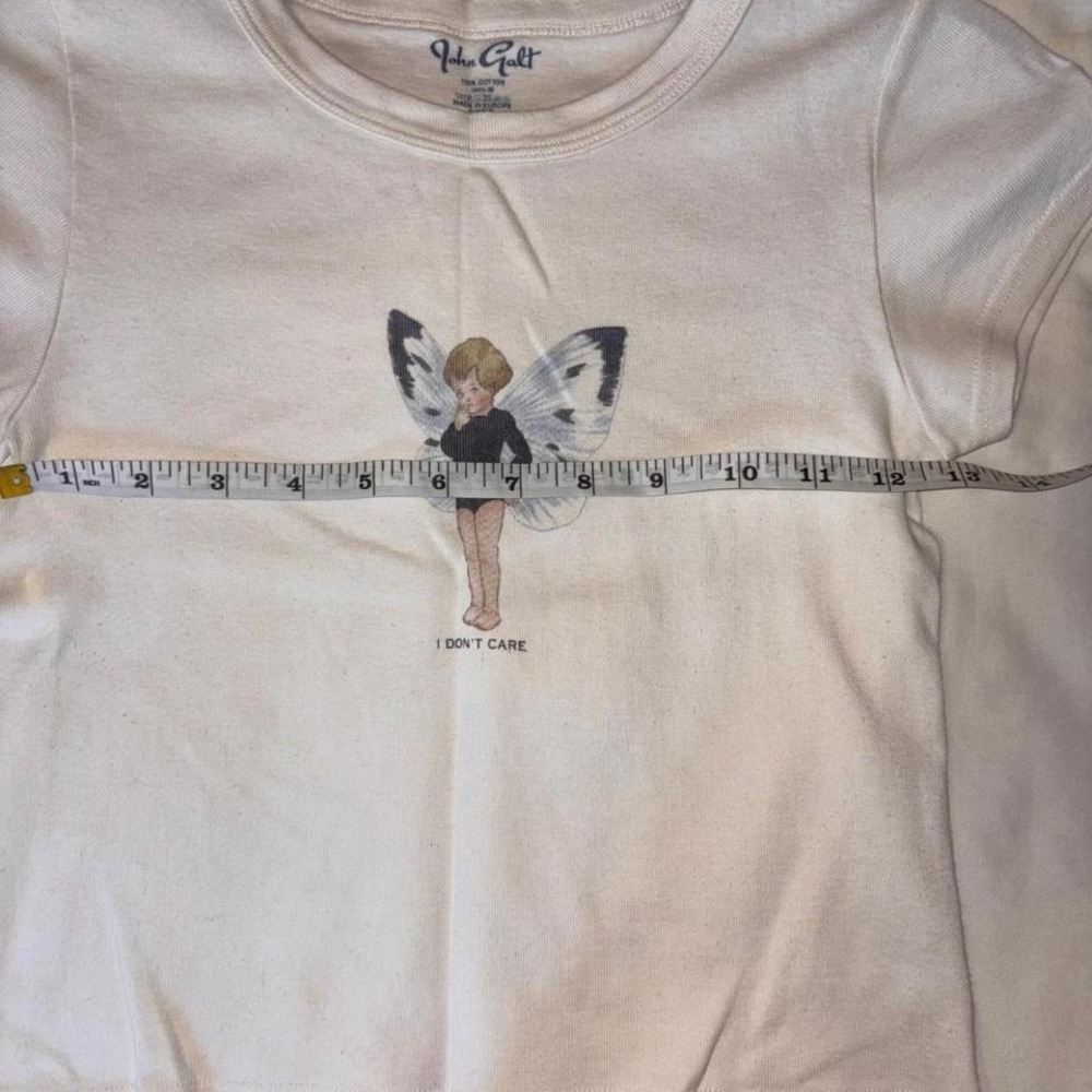 Brandy Melville Ashlyn baby tee angel wings - Picture 3 of 5